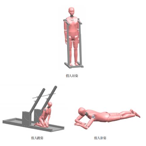 Simulation Test Dummy - Polyurethane Body, 1.8m Adjustable Height, Beige | Multi-Axis Force Sensors, Modular Design, Data Logging