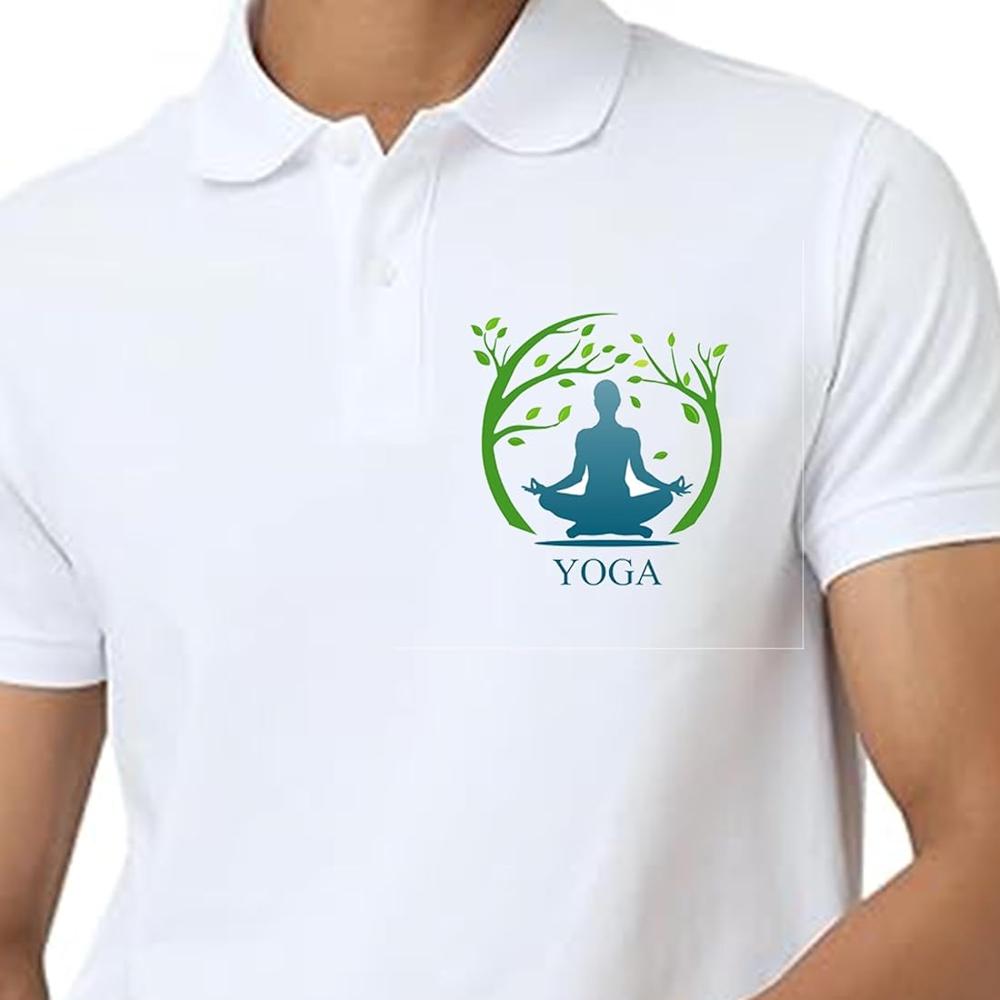 Yoga Day Polo T Shirt