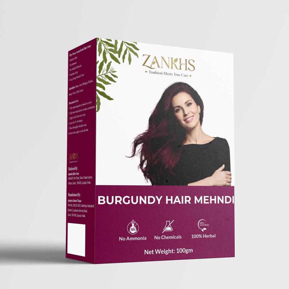 Burgundy Mehndi