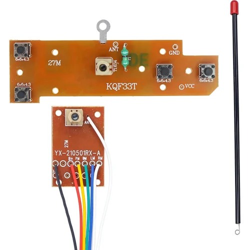 27 Mhz RF Wireless Remote Control Kit Button Transmitter