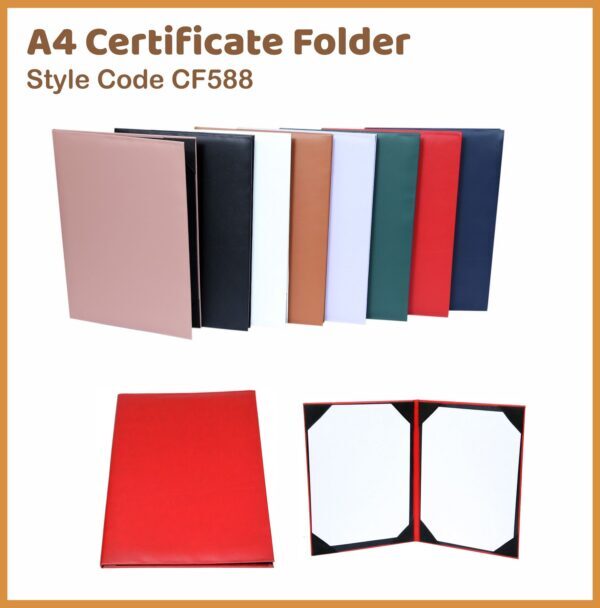CF588 A4 Certificate Folder