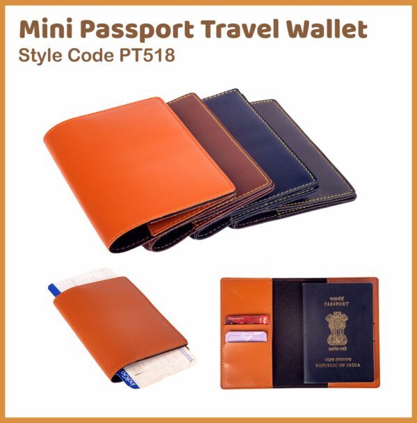 PT518 Mini Passport Travel Wallet