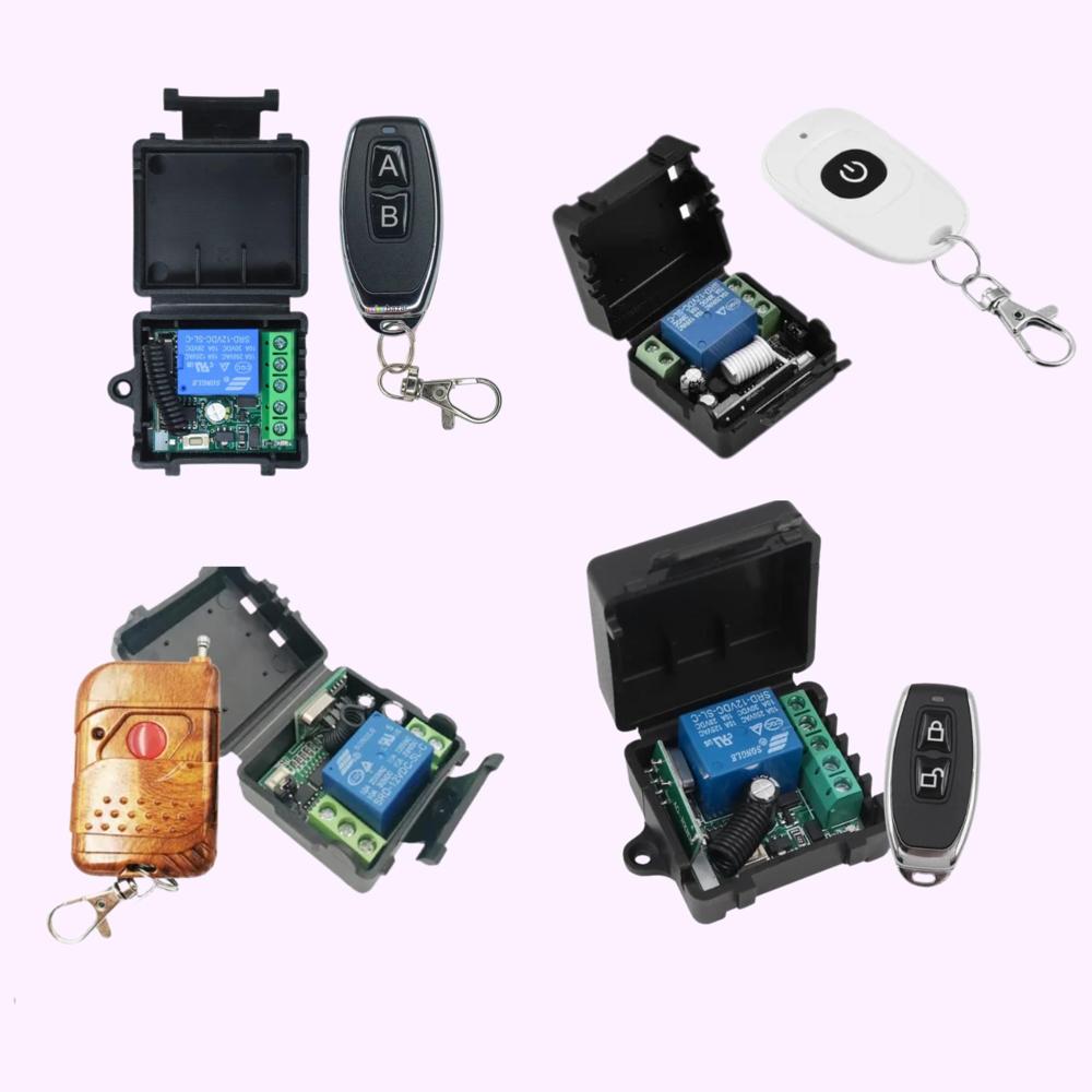 433 Mhz Channel Relay Receiver Module RF Transmitter Wireless Remote Control Switch