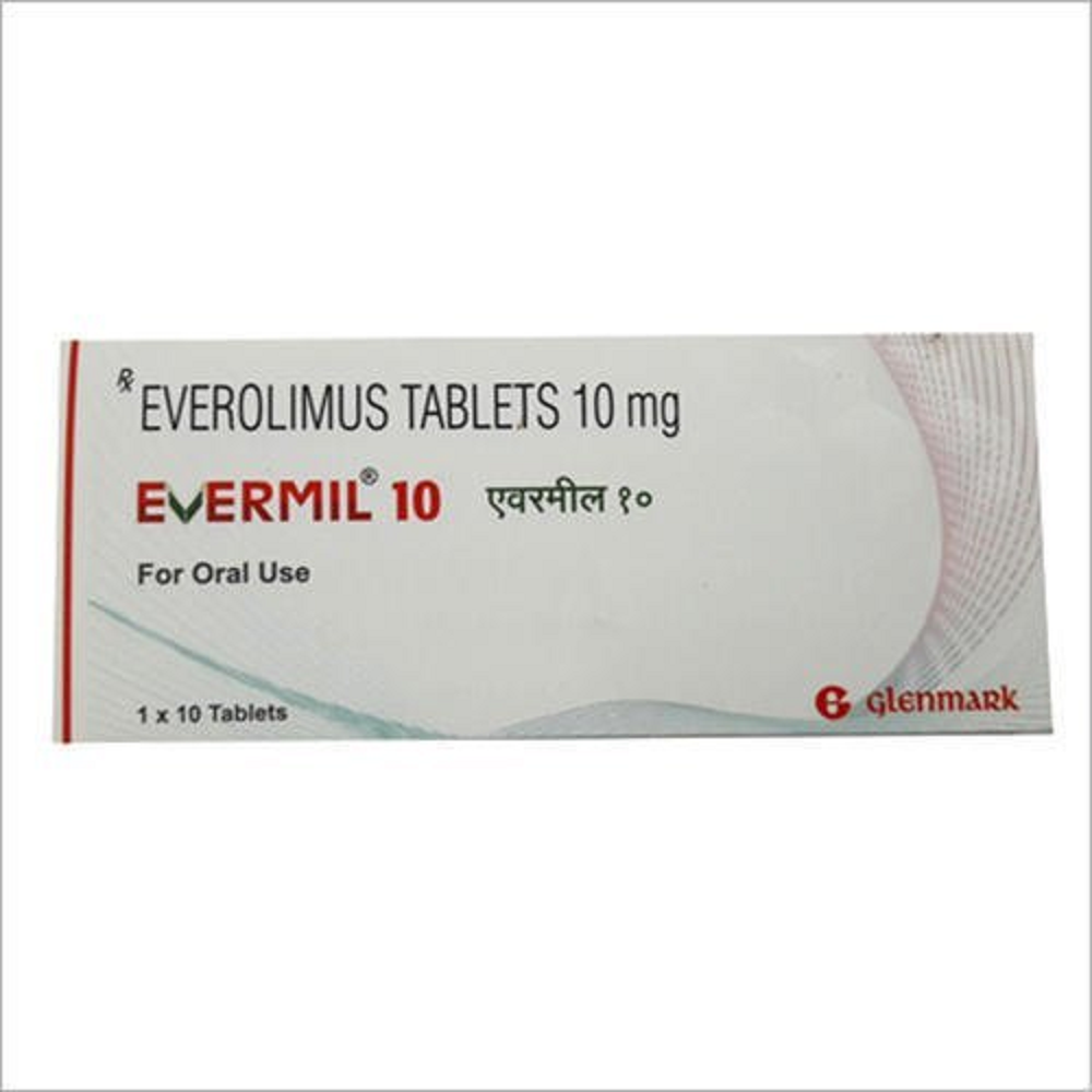 Evermil Everolimus 10mg Tablet, Anti Cancer Oncology Medicine