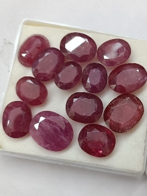 Natural Old Glassfeel Ruby Lot