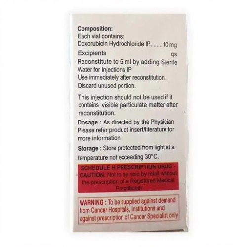 Doxorubicin Hydrochloride Injection Vial 5 Ml