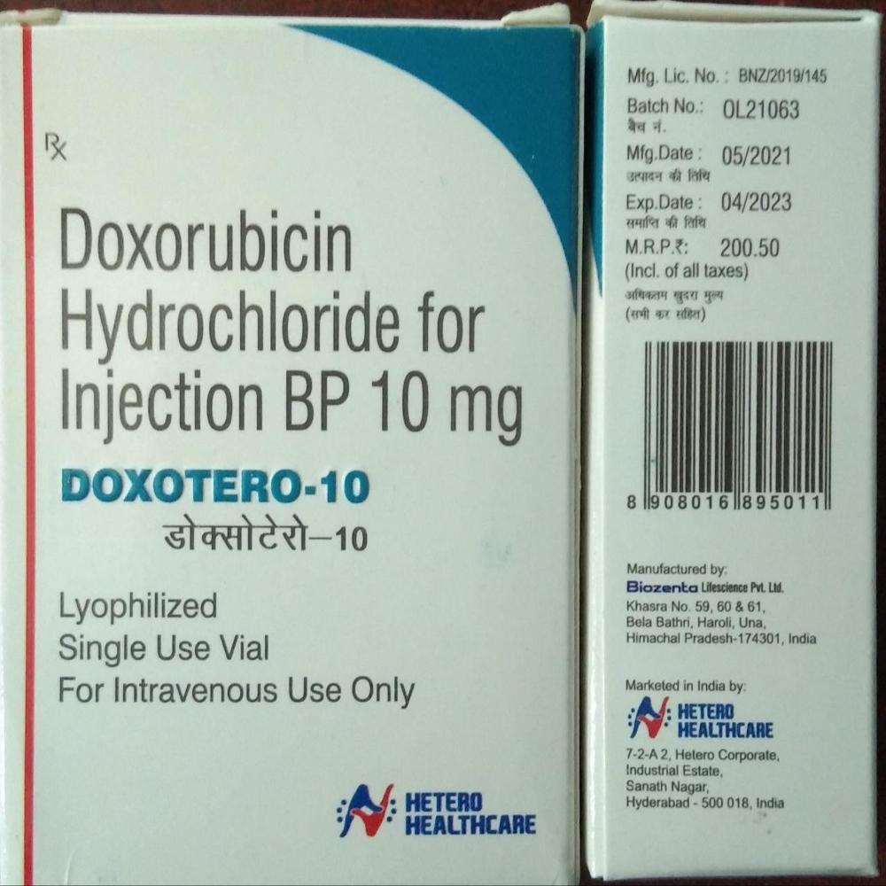 Doxorubicin Hydrochloride Injection Vial 5 Ml