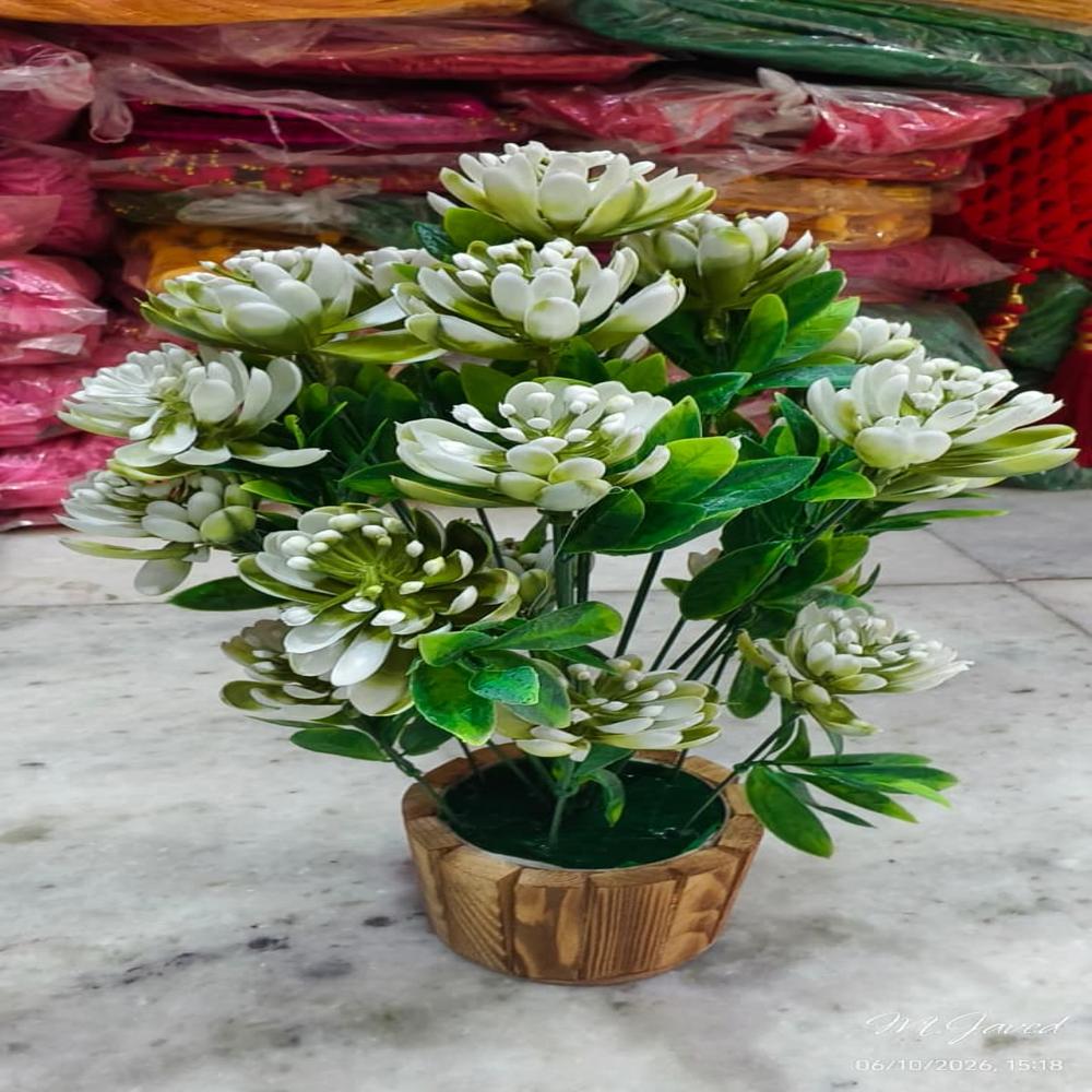 Artificial flower basket