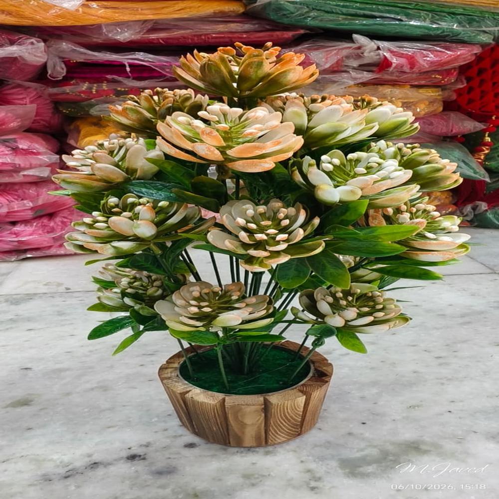 Artificial flower basket
