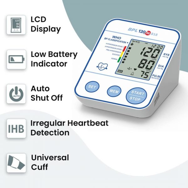 BPL Medical Technologies 120/80 B18 Automatic Blood Pressure Monitor