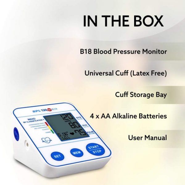 BPL Medical Technologies 120/80 B18 Automatic Blood Pressure Monitor