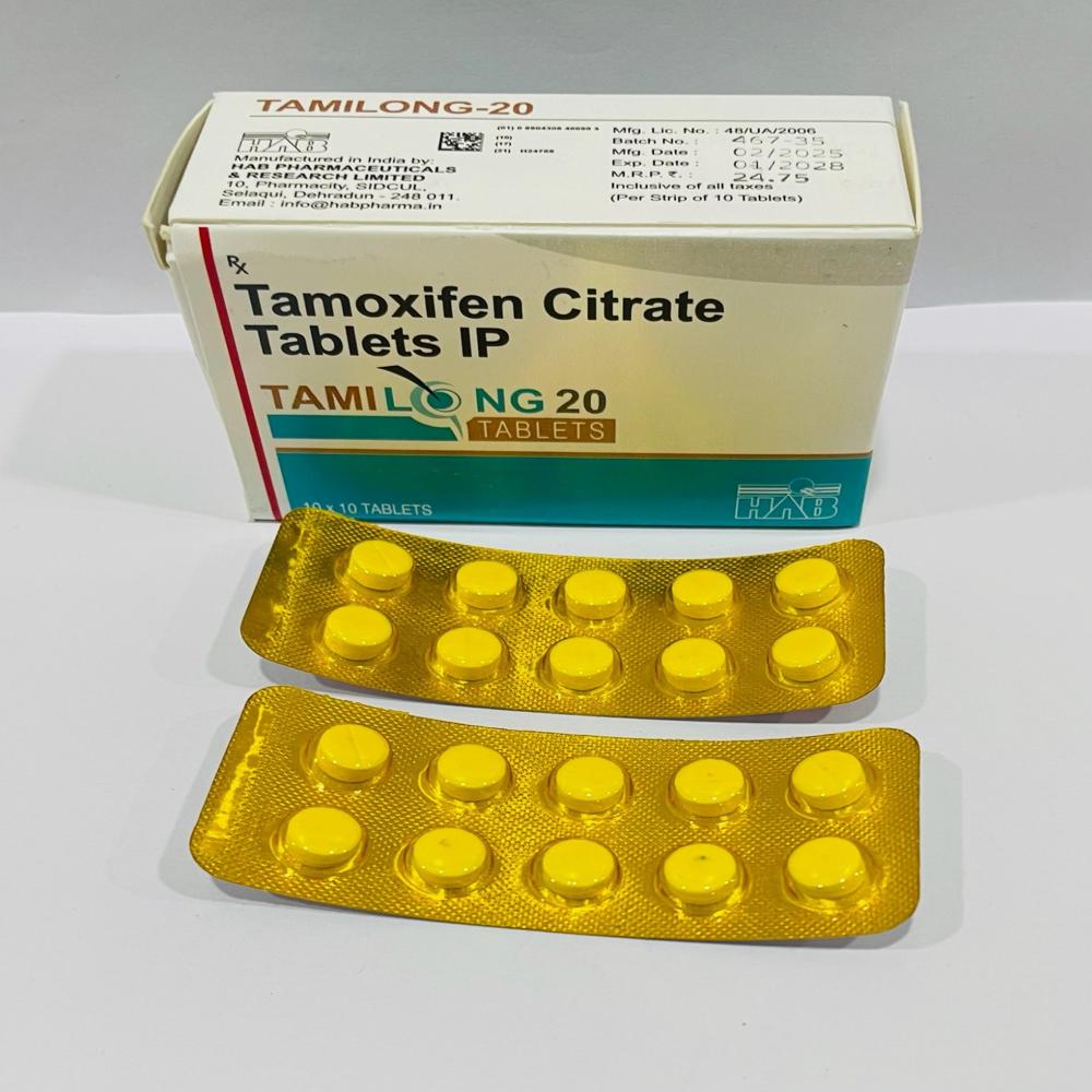 Tamilong Tamoxifen 20mg Tablet, Breast Cancer Treatment Medicine