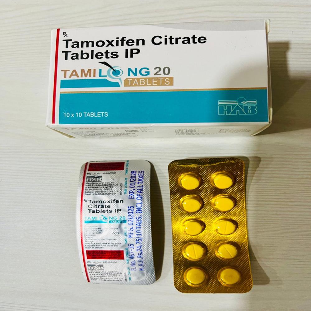 Tamilong Tamoxifen 20mg Tablet, Breast Cancer Treatment Medicine