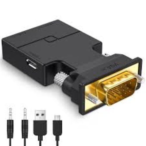 VGA with Audio to HDMI Out Converter with Power