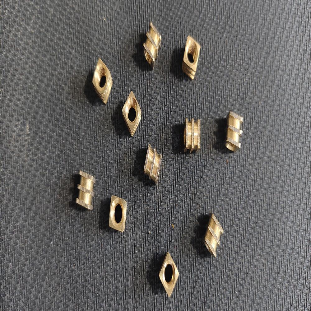 Brass Threaded Insert - Color: Golden