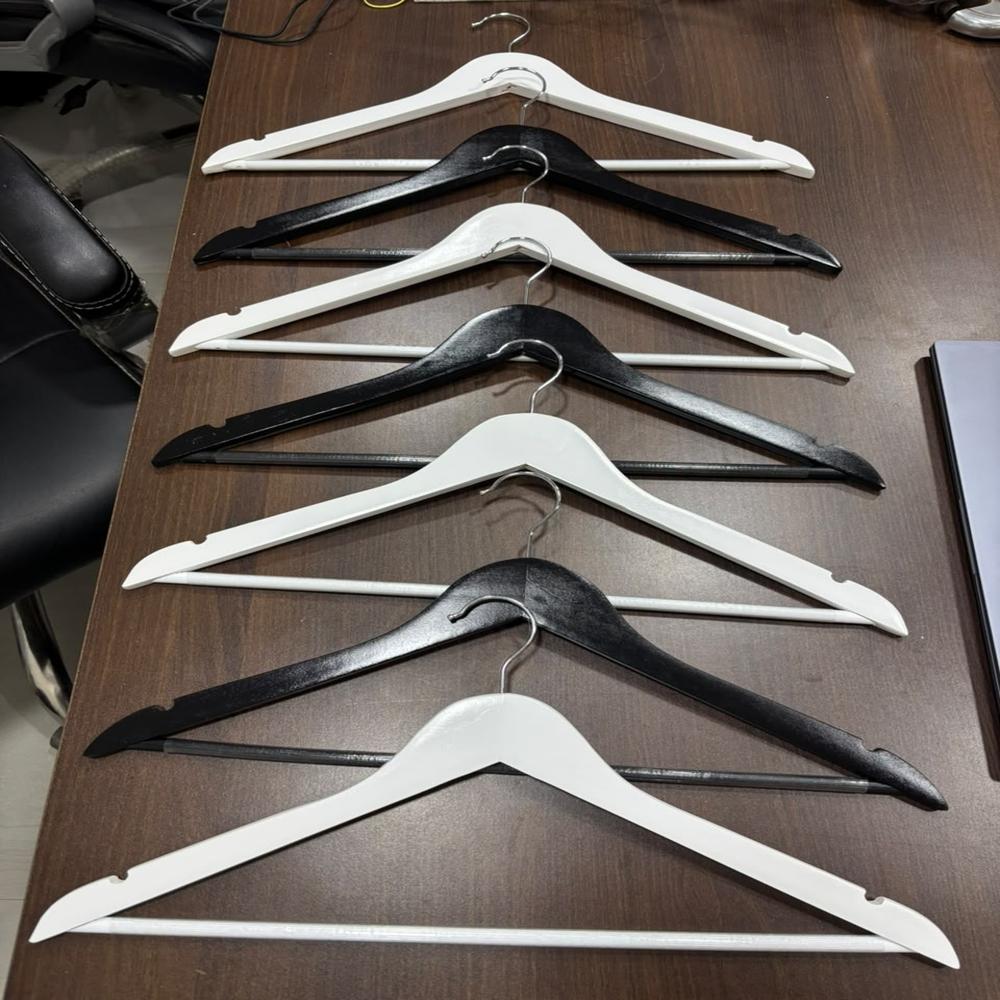 White Wooden Hangers