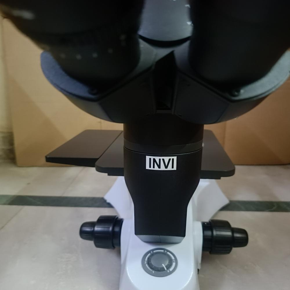 MAGNUS INVERTED TISSUE CULTURE TRINOCULAR MICROSCOPE MODEL INVI (HL) WITH ACCESSORIES: