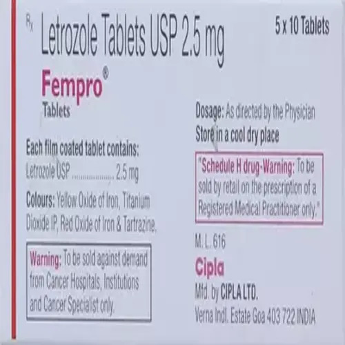 Fempro Letrozole 2.5mg Tablet, Anti-Cancer Breast Cancer Medicine