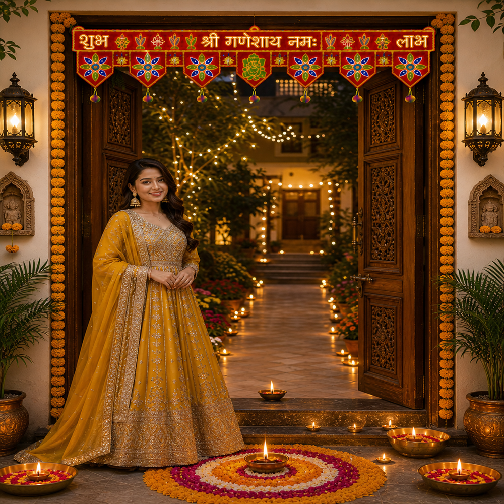 KRISHNA HANDLOOM Decorative Festival Bandarwal Hanging E 11