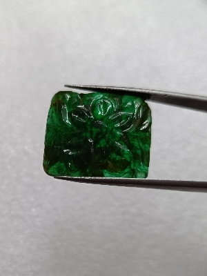 Emerald carving Natural Zambian Stone
