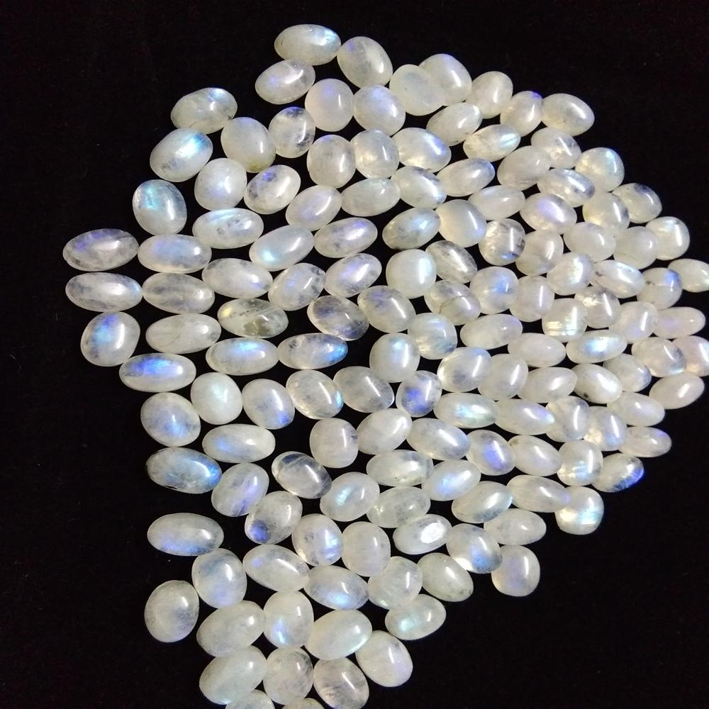 Natural Moostone White Rainbow Gemstone