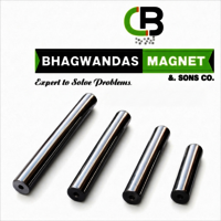 Magnetic Rod - Stainless Steel Ss304/ss316, 25mm Diameter, Up To 12,000 Gauss, Polished Surface, Corrosion Resistant