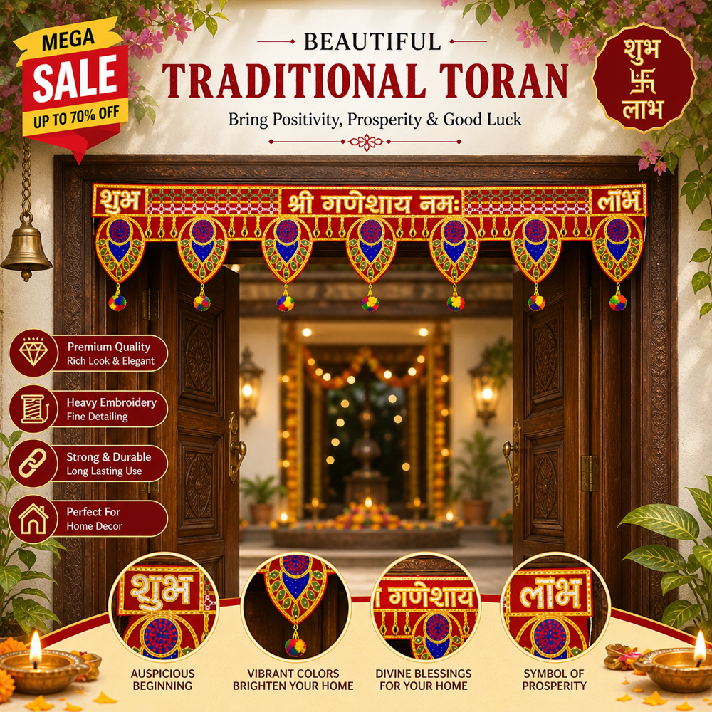 KRISHNA HANDLOOM Stylish Decorative Bandarwal Design F 3