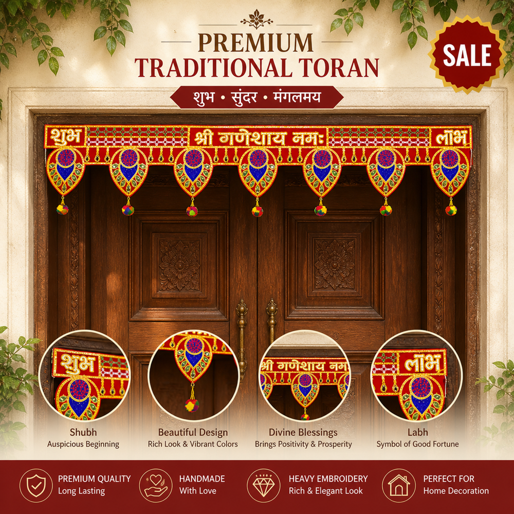 KRISHNA HANDLOOM Elegant Festival Door Hanging Decor F 4