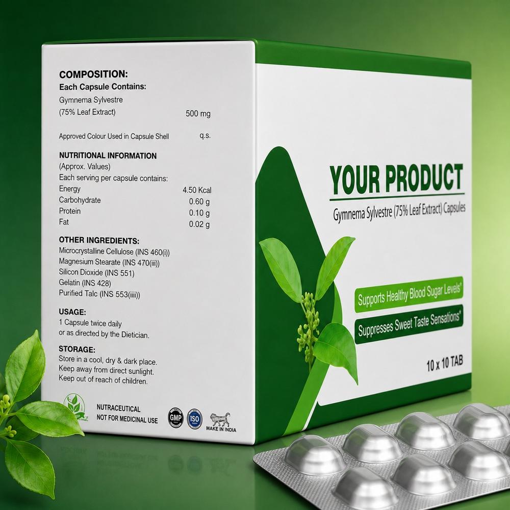 Gymnema Sylvestre (75% Leaf Extract) Capsules | Blood Sugar Support Supplement