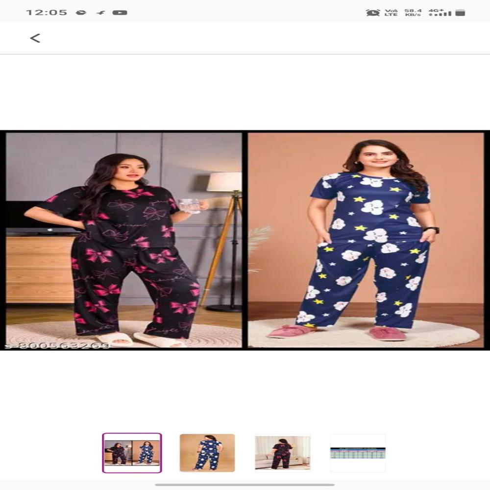 women 2 pcs night suit collection