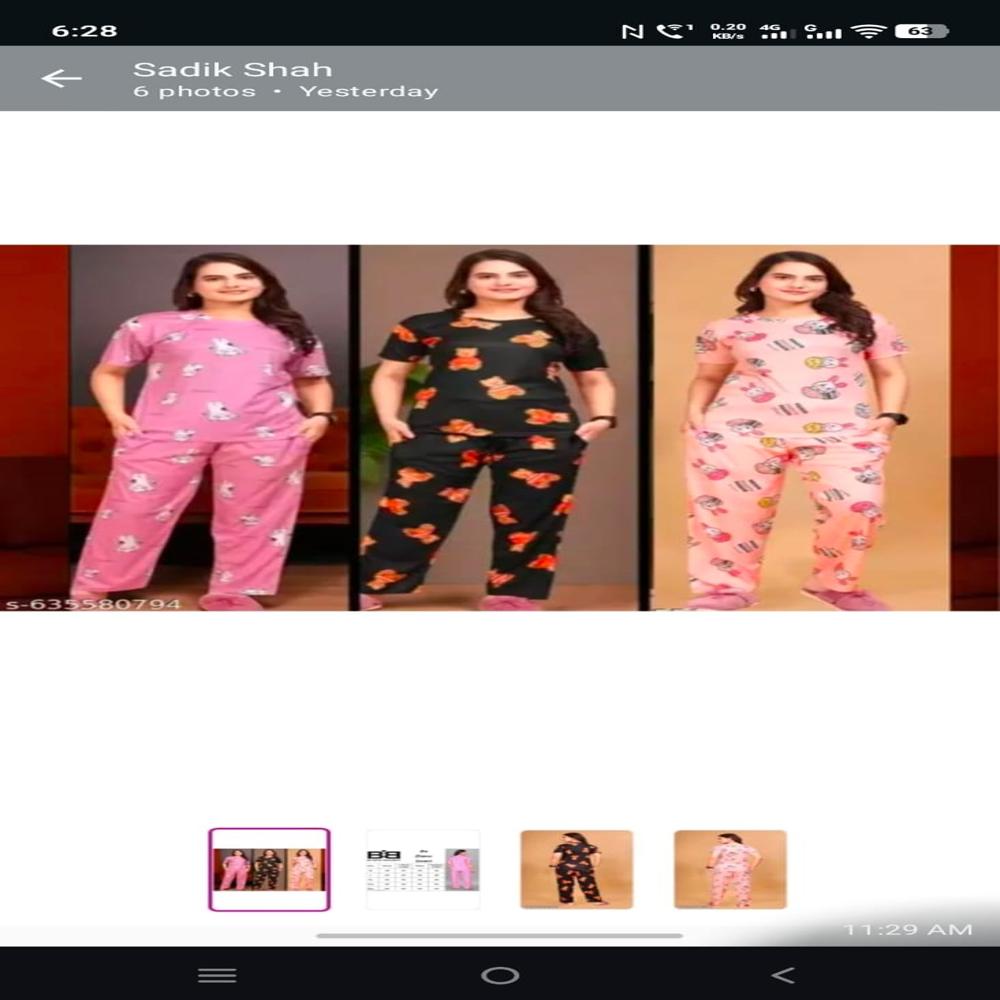 women 2 pcs night suit collection