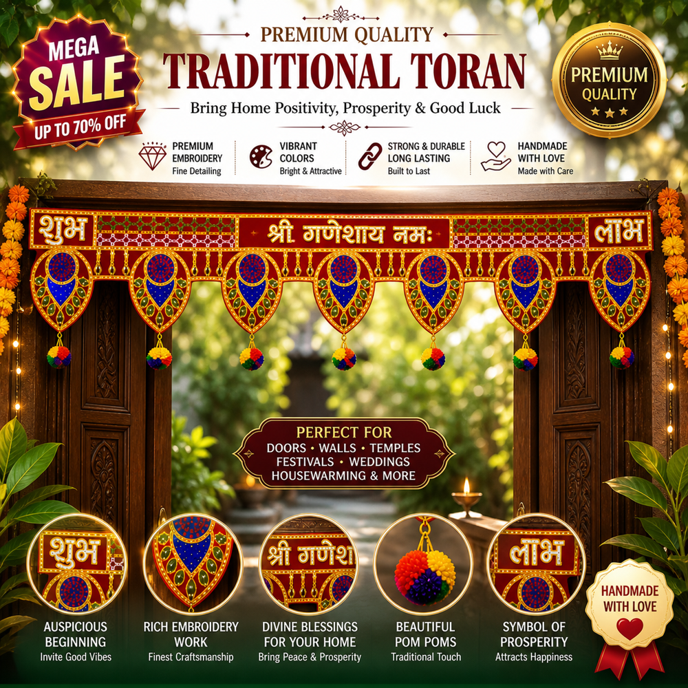 KRISHNA HANDLOOM Handmade Decorative Indian Toran F 7
