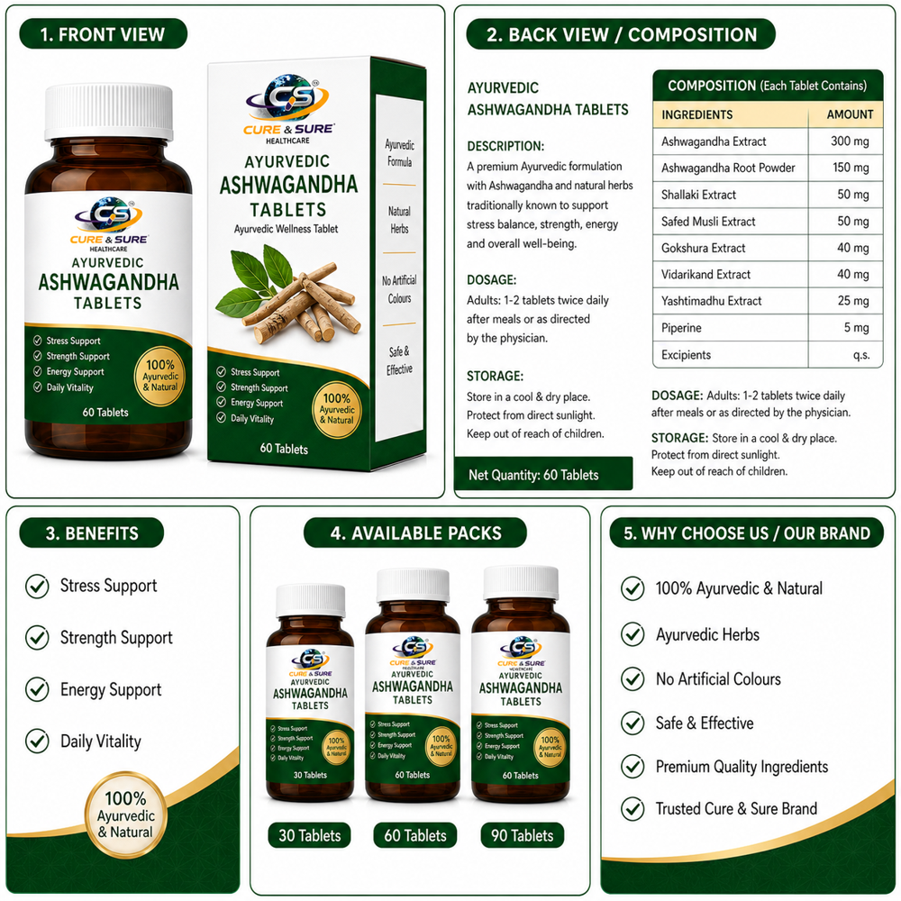 Ayurvedic Ashwagandha Tablets Third Party Manufacturing