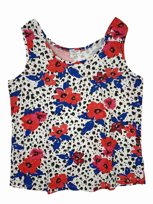 W13632 | Julipa and JD WILLIAMS Ladies Printed Sleeveless Tops