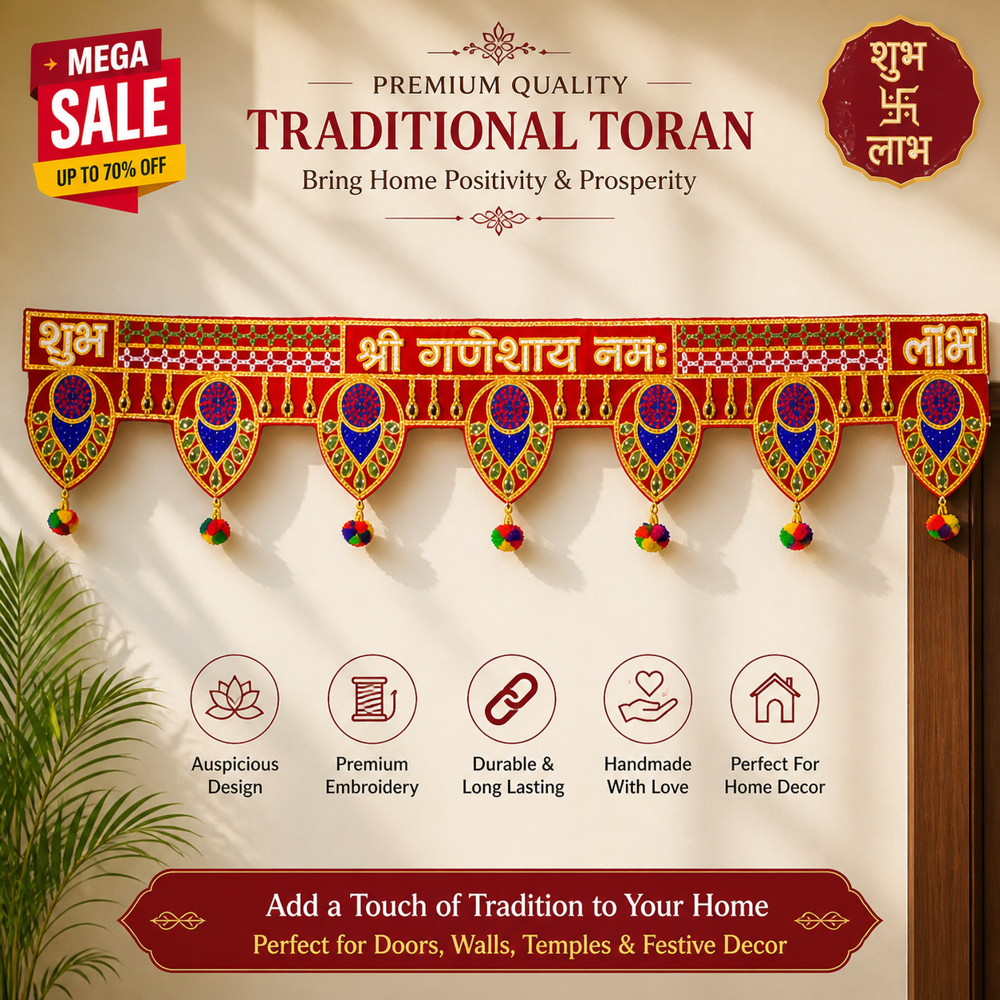 KRISHNA HANDLOOM Decorative Door Toran for Diwali F 13