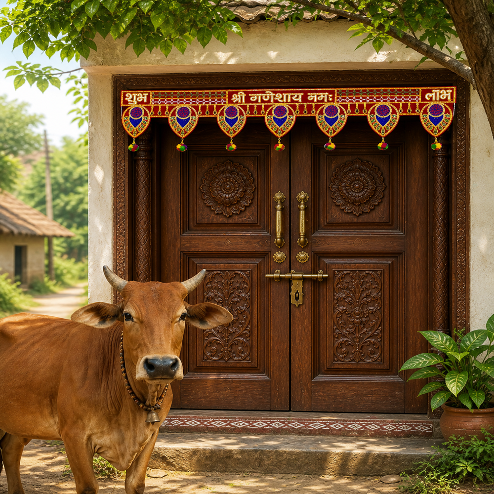 KRISHNA HANDLOOM Decorative Door Toran for Diwali F 13