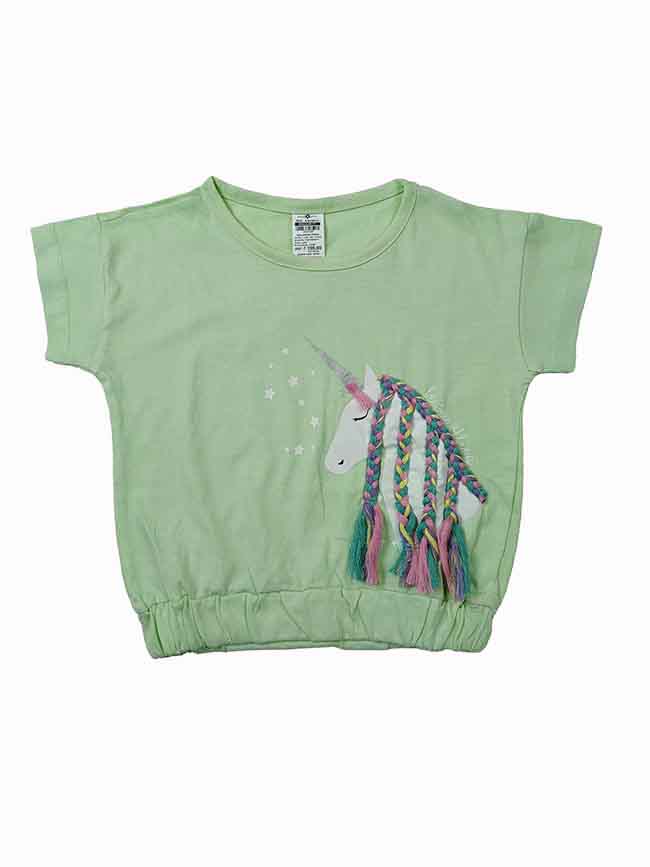 G22244 | hand print Girls Magyar Sleeve Top