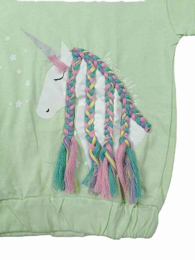 G22244 | hand print Girls Magyar Sleeve Top