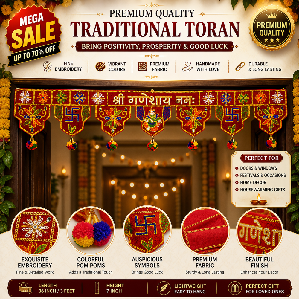 KRISHNA HANDLOOM Decorative Main Door Toran Hanging G 2