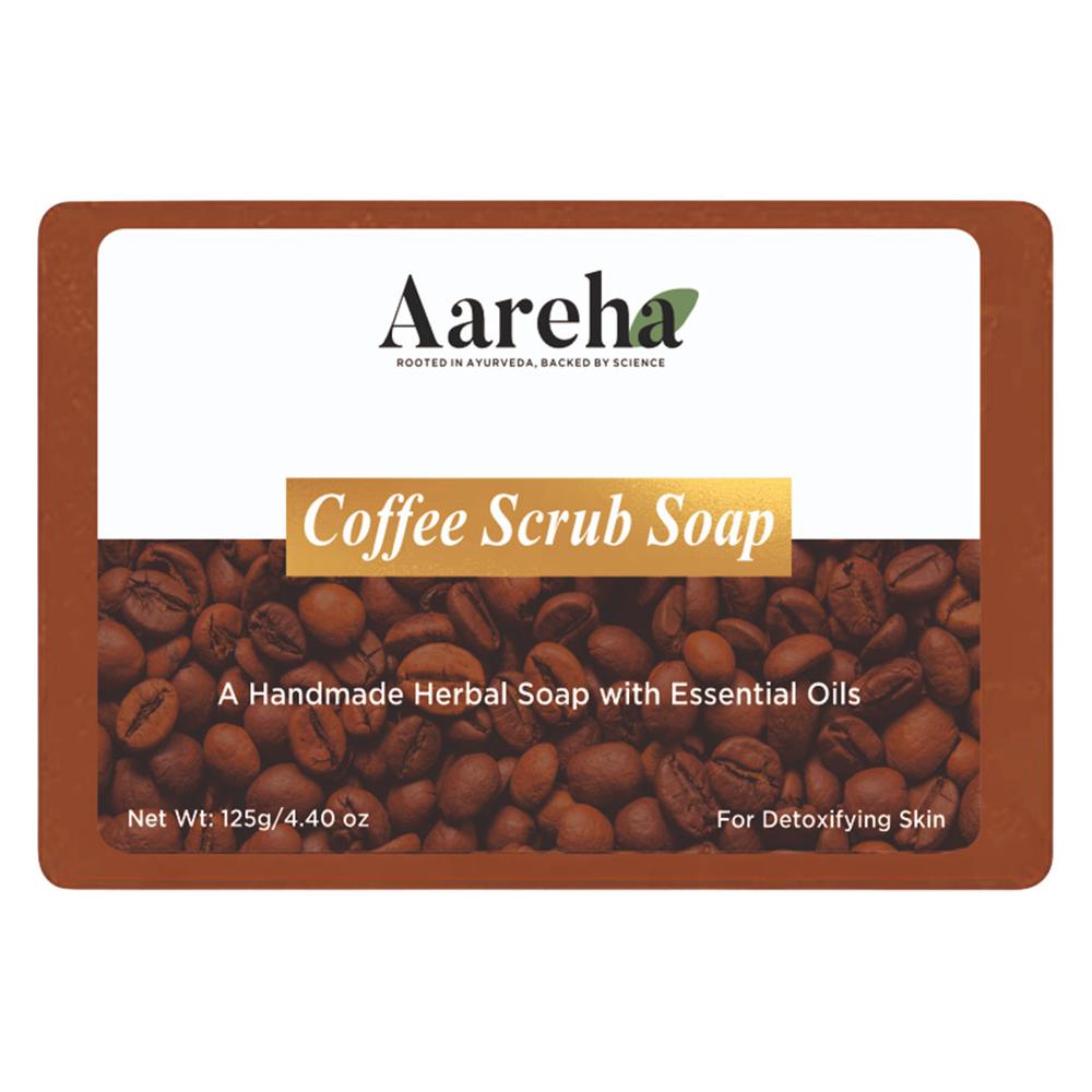 Aareha Coffee Scrub Soap - Color: Brown