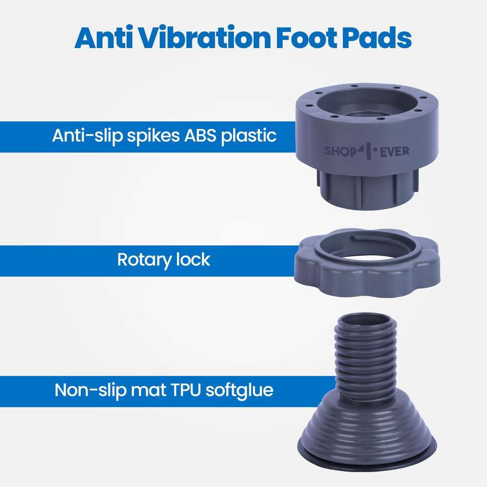 Shop4Ever Washing Machine Legs Set of 4