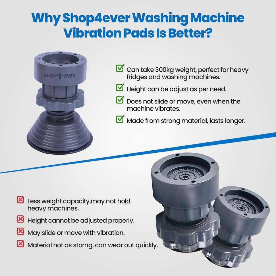 Shop4Ever Washing Machine Legs Set of 4