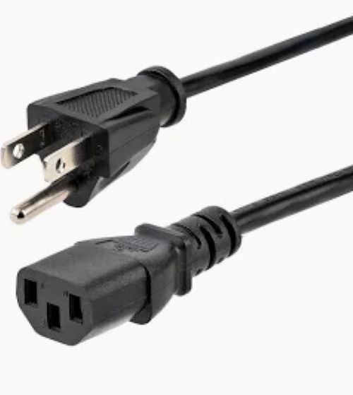 3-Pin Indian 6A USA Type Power Cord 