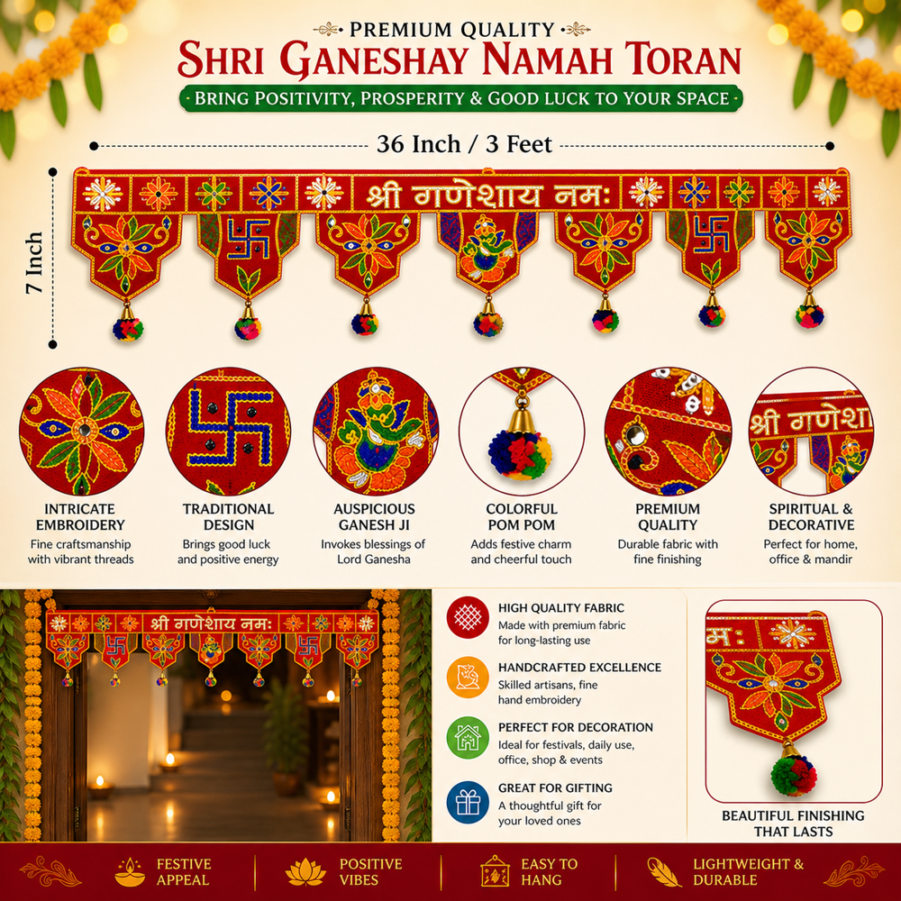 KRISHNA HANDLOOM Decorative Hanging for Festival Season G 8