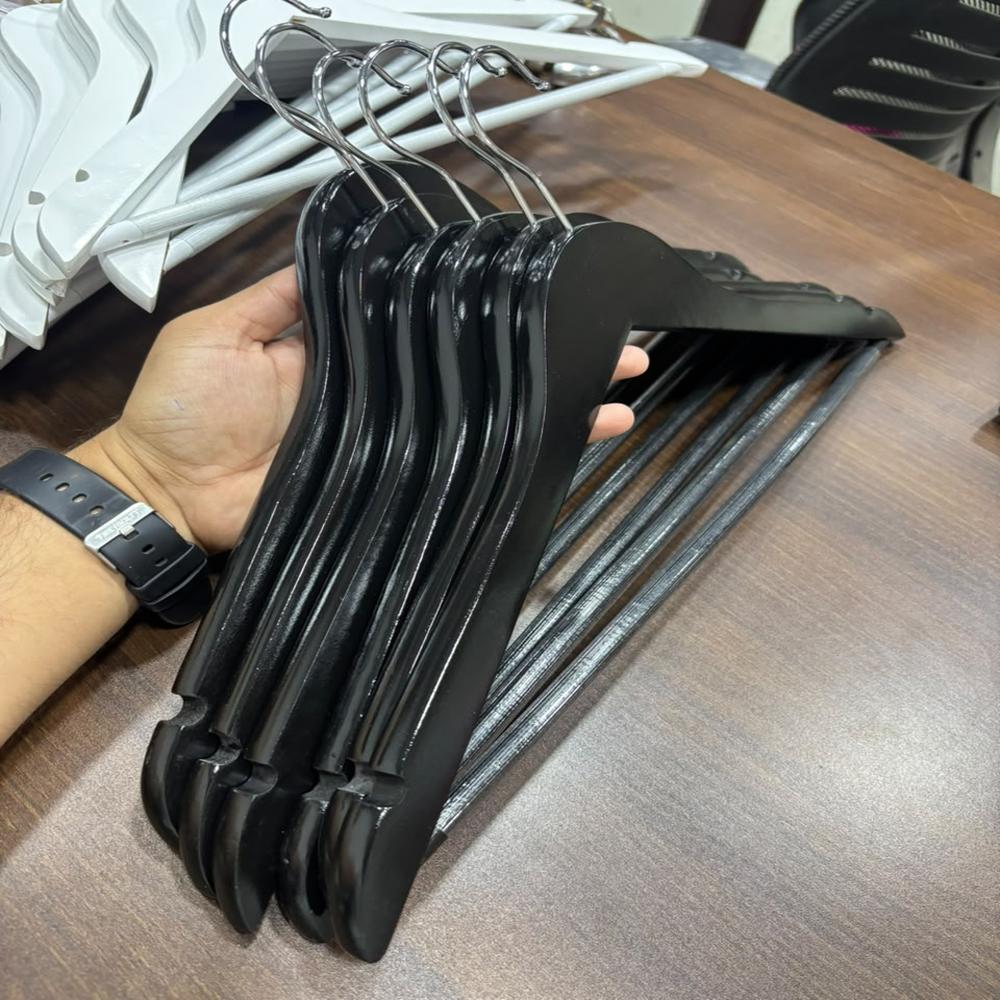 Black Wooden Hangers