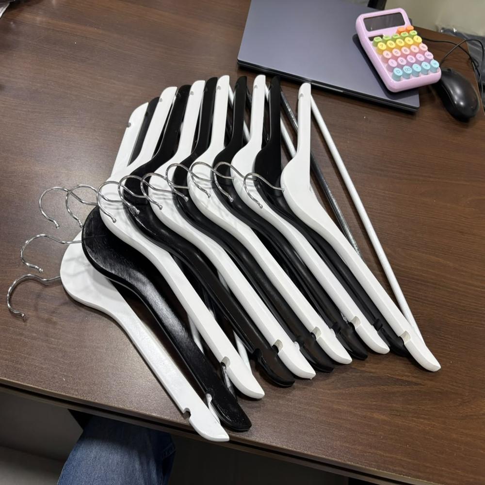 Black Wooden Hangers