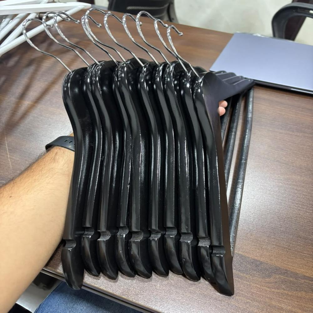 Black Wooden Hangers