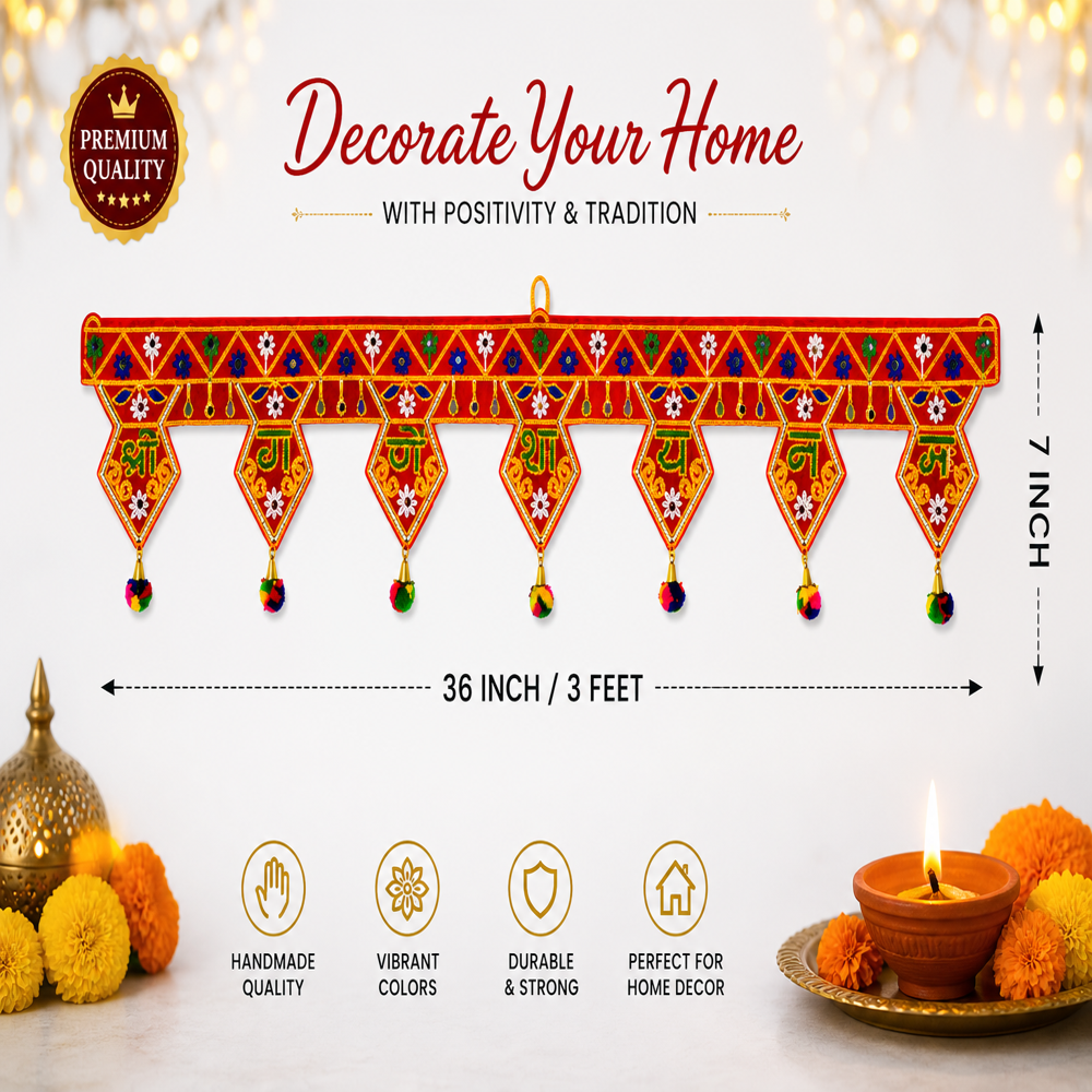 KRISHNA HANDLOOM Elegant Decorative Door Entrance H 3