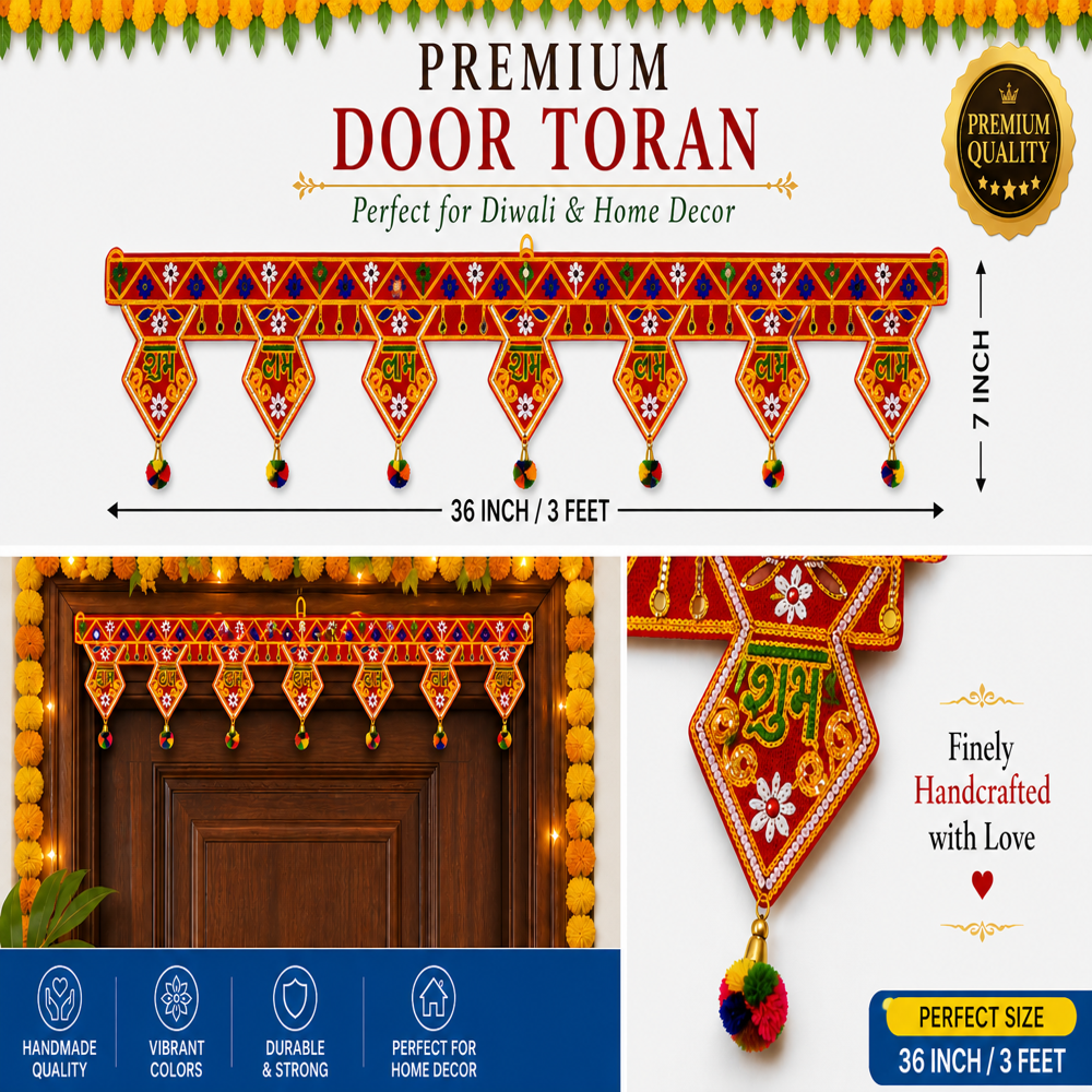 KRISHNA HANDLOOM Decorative Ethnic Toran Art H 5
