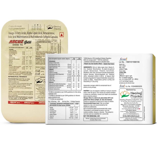 ABCDZ Gold Softgels
